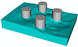 Free Surface Flows with Level-Set-Geometry