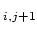 $ _{i,j+1}$