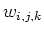 $ w_{i,j,k}$