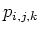 $ p_{i,j,k}$
